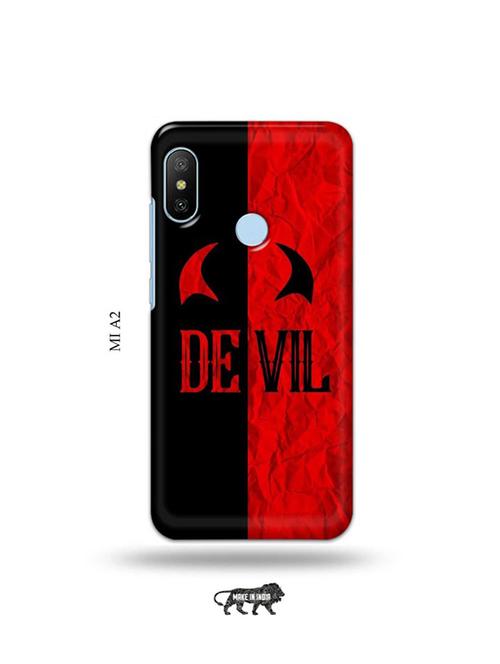 tweakymod designer printed hard case | devil back cover compatible with mi a2 - 19077773 - Very Small Image - 1