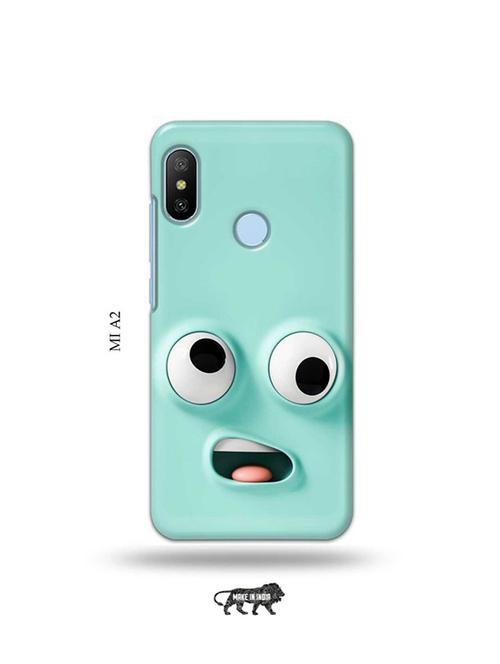 tweakymod designer printed hard case | funny face emoji back cover compatible with mi a2 - 19077785 - Very Small Image - 1