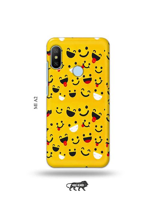 tweakymod designer printed hard case | emojis back cover compatible with mi a2 - 19077798 - Very Small Image - 1