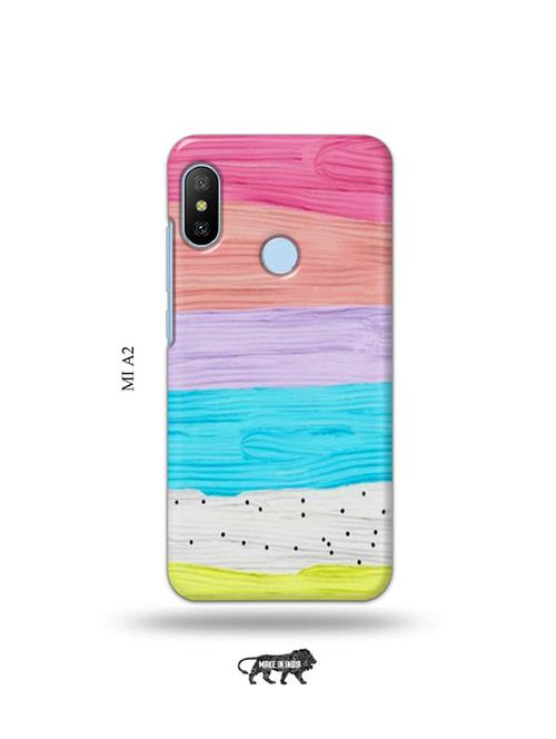 tweakymod designer printed hard case | colour wood back cover compatible with mi a2 - 19077804 - Very Small Image - 1