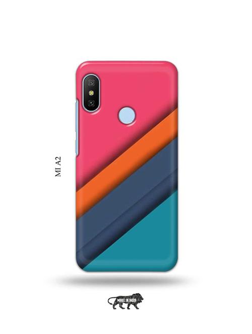 tweakymod designer printed hard case | strips back cover compatible with mi a2 - 19077807 - Very Small Image - 1