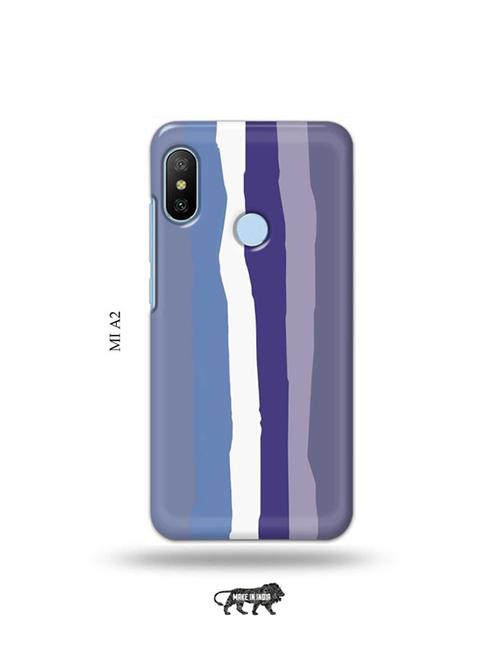 tweakymod designer printed hard case | blue rainbow latest back cover compatible with mi a2 - 19077817 - Very Small Image - 1