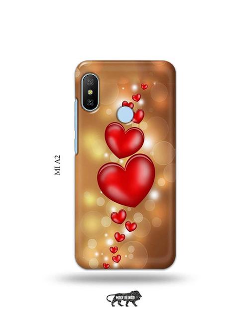 tweakymod designer printed hard case | love design back cover compatible with mi a2 - 19077888 - Very Small Image - 1