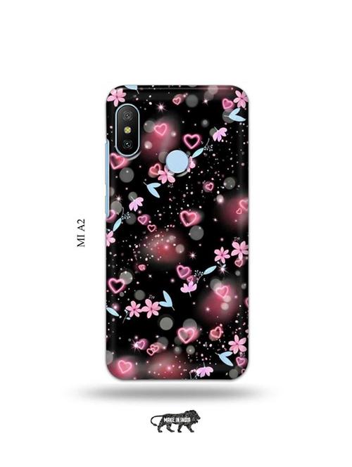 flower and hearts back cover compatible with mi a2 - 19077897 - Very Small Image - 1