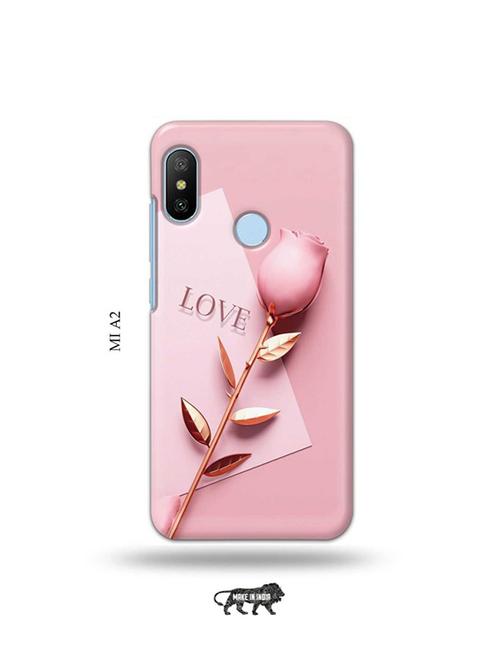 tweakymod designer printed hard case | flower love back cover compatible with mi a2 - 19077900 - Very Small Image - 1