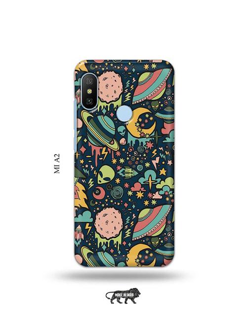 tweakymod designer printed hard case | ufo dope back cover compatible with mi a2 - 19077953 - Very Small Image - 1