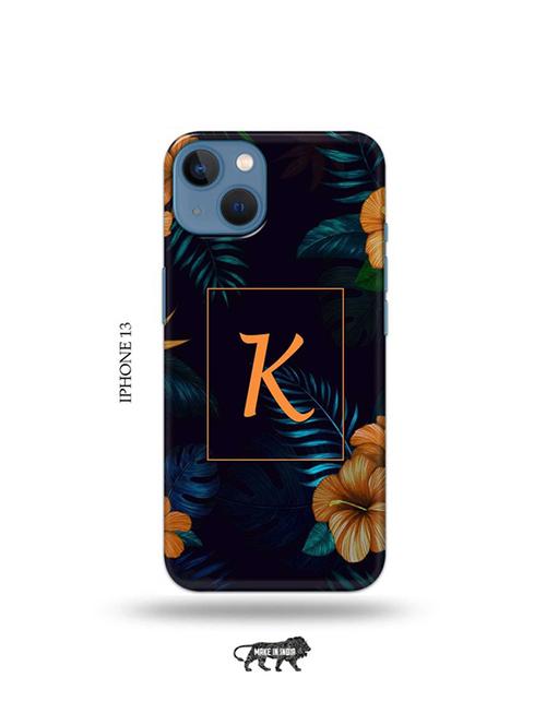 tweakymod designer printed hard case | floral k back cover compatible with iphone 13 - 19078061 - Very Small Image - 1