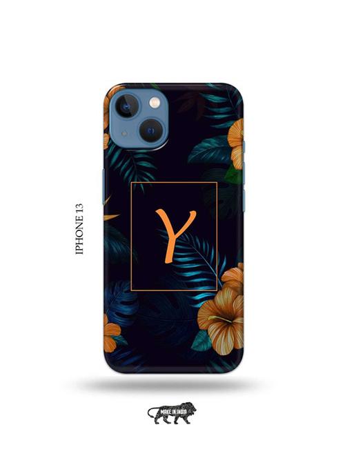tweakymod designer printed hard case | floral y back cover compatible with iphone 13 - 19078075 - Very Small Image - 1