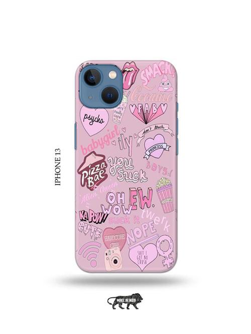 tweakymod designer printed hard case | baby girl back cover compatible with iphone 13 - 19078086 - Very Small Image - 1