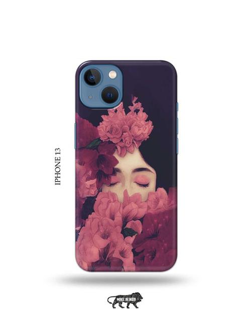 tweakymod designer printed hard case | shy girl back cover compatible with iphone 13 - 19078091 - Very Small Image - 1