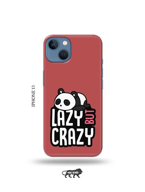 tweakymod designer printed hard case | crazy panda back cover compatible with iphone 13 - 19078157 - Very Small Image - 1