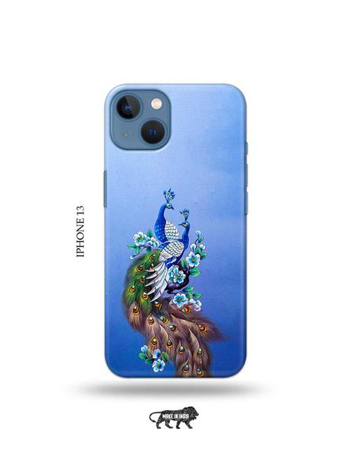 tweakymod designer printed hard case | peacock couple back cover compatible with iphone 13 - 19078165 - Very Small Image - 1