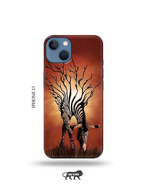 tweakymod designer printed hard case | zebra back cover compatible with iphone 13 - 19078168 - Very Small Image - 1