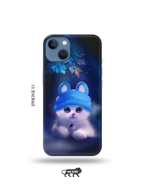 tweakymod designer printed hard case | cute cat back cover compatible with iphone 13 - 19078175 - Very Small Image - 1