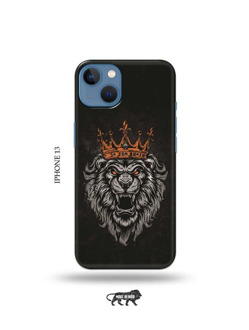tweakymod designer printed hard case | king lion back cover compatible with iphone 13 - 19078176 - Very Small Image - 1