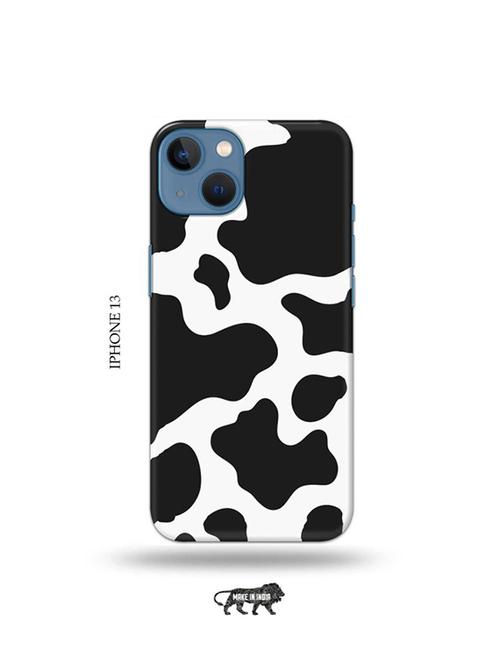 tweakymod designer printed hard case | white black back cover compatible with iphone 13 - 19078182 - Very Small Image - 1
