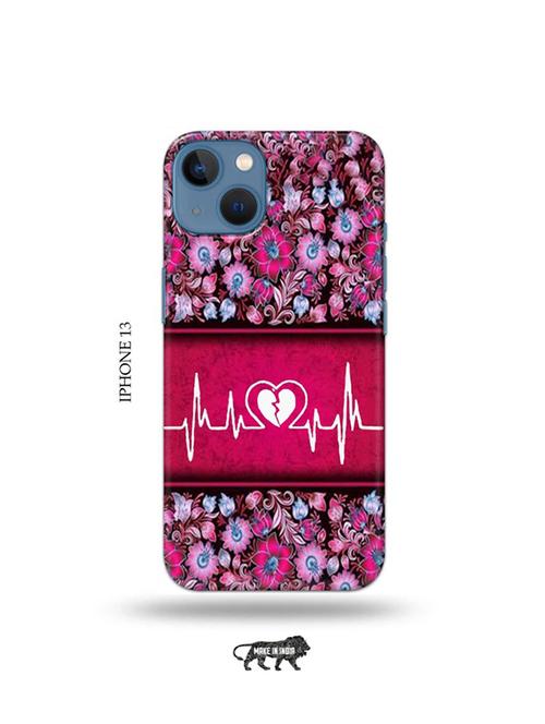 heart ecg back cover compatible with iphone 13 - 19078234 - Very Small Image - 1