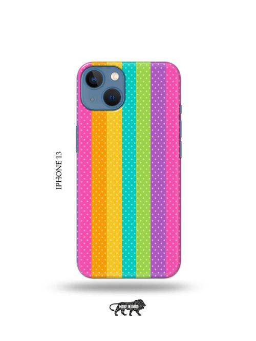 dotted rainbow back cover compatible with iphone 13 - 19078313 - Very Small Image - 1