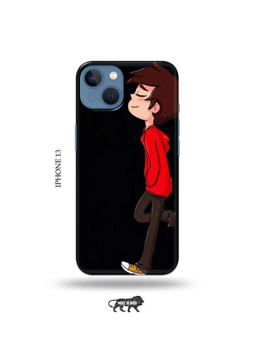 tweakymod designer printed hard case | alone boy back cover compatible with iphone 13 - 19078372 - Very Small Image - 1