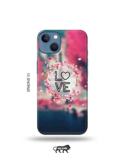 tweakymod designer printed hard case | love design back cover compatible with iphone 13 - 19078401 - Very Small Image - 1