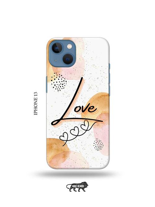 tweakymod designer printed hard case | love back cover compatible with iphone 13 - 19078415 - Very Small Image - 1