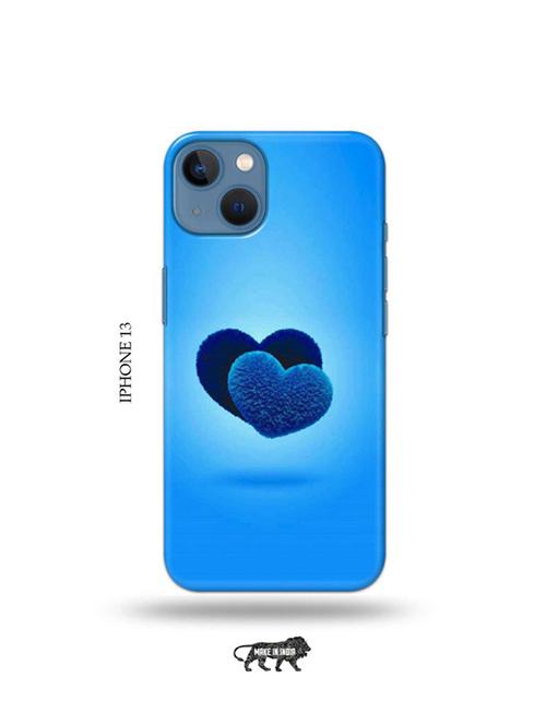 tweakymod designer printed hard case | blue hearts back cover compatible with iphone 13 - 19078422 - Very Small Image - 1