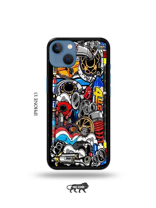 tweakymod designer printed hard case | funky back cover compatible with iphone 13 - 19078484 - Very Small Image - 1