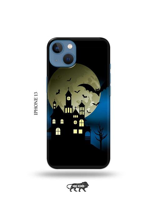 tweakymod designer printed hard case | night castle back cover compatible with iphone 13 - 19078530 - Very Small Image - 1