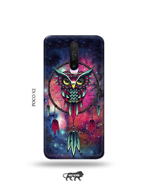 tweakymod designer printed hard case | owl dream catcher back cover compatible with poco x2 - 19078532 - Very Small Image - 1