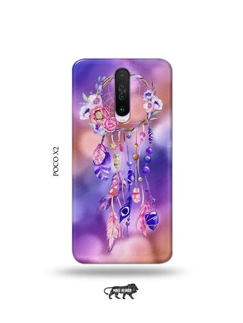 tweakymod designer printed hard case | feather dream catcher back cover compatible with poco x2 - 19078537 - Very Small Image - 1