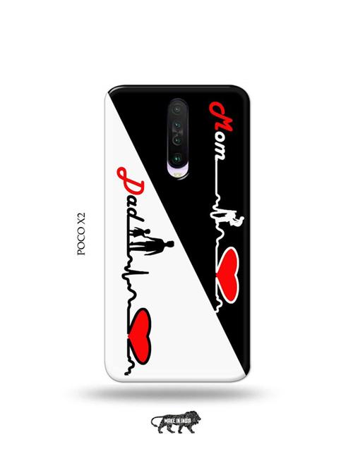 tweakymod designer printed hard case | mom dad back cover compatible with poco x2 - 19078539 - Very Small Image - 1