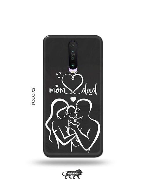 tweakymod designer printed hard case | mom dad back cover compatible with poco x2 - 19078551 - Very Small Image - 1