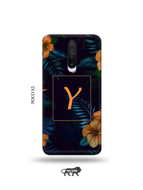 tweakymod designer printed hard case | floral y back cover compatible with poco x2 - 19078651 - Very Small Image - 1