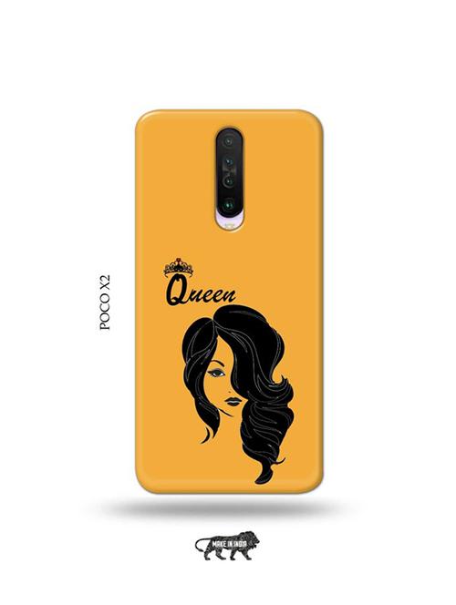 tweakymod designer printed hard case | queen back cover compatible with poco x2 - 19078672 - Very Small Image - 1