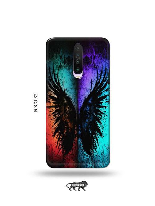 tweakymod designer printed hard case | coulrful butterfly back cover compatible with poco x2 - 19078680 - Very Small Image - 1