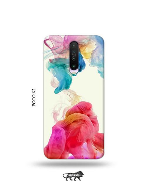 tweakymod designer printed hard case | abstract smoke back cover compatible with poco x2 - 19078690 - Very Small Image - 1
