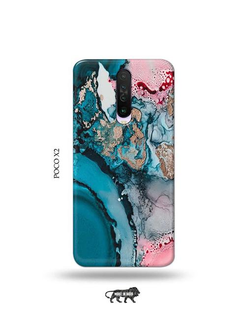 tweakymod designer printed hard case | colour marble back cover compatible with poco x2 - 19078699 - Very Small Image - 1