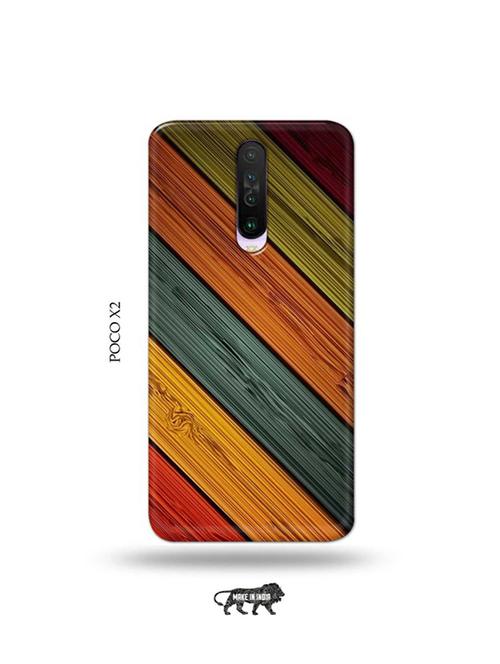 tweakymod designer printed hard case | wooden back cover compatible with poco x2 - 19078706 - Very Small Image - 1