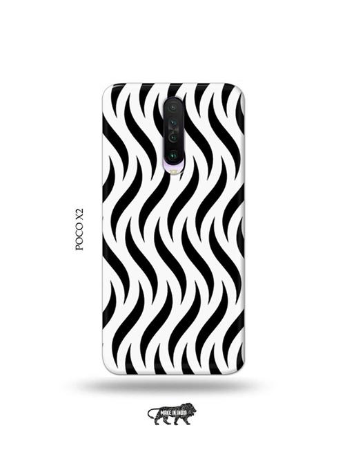 tweakymod designer printed hard case | curvy strips back cover compatible with poco x2 - 19078719 - Very Small Image - 1