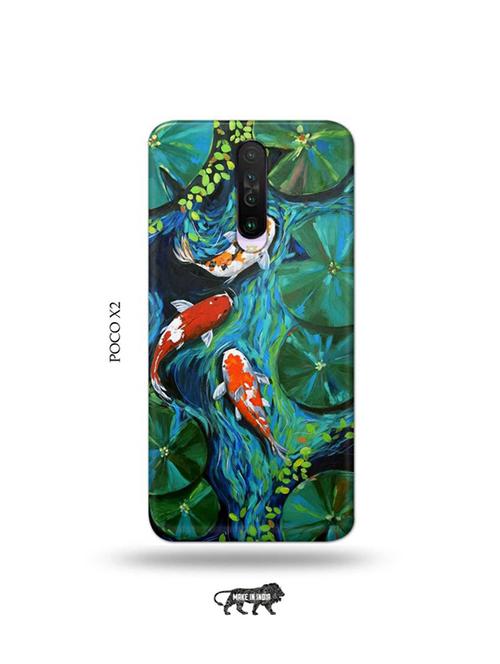 tweakymod designer printed hard case | abstract fish back cover compatible with poco x2 - 19078721 - Very Small Image - 1