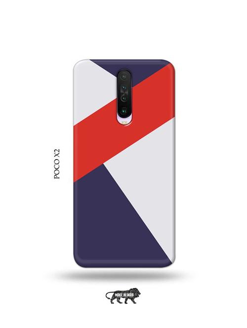 tweakymod designer printed hard case | colour strips back cover compatible with poco x2 - 19078730 - Very Small Image - 1