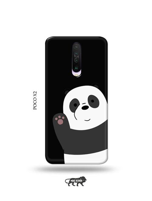 tweakymod designer printed hard case | hello panda back cover compatible with poco x2 - 19078734 - Very Small Image - 1