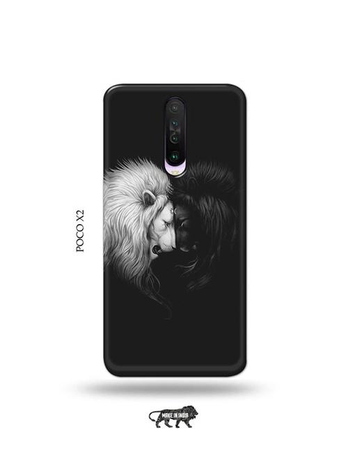tweakymod designer printed hard case | lions back cover compatible with poco x2 - 19078737 - Very Small Image - 1