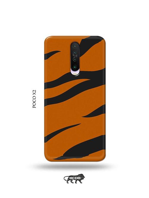 tweakymod designer printed hard case | tiger strips back cover compatible with poco x2 - 19078757 - Very Small Image - 1