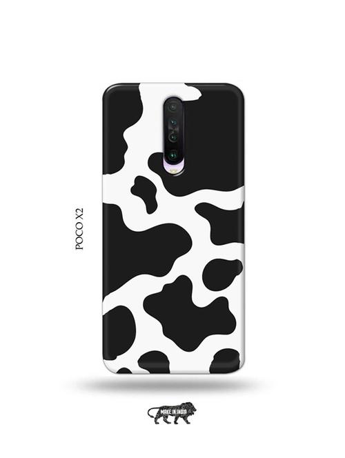 tweakymod designer printed hard case | white black back cover compatible with poco x2 - 19078758 - Very Small Image - 1