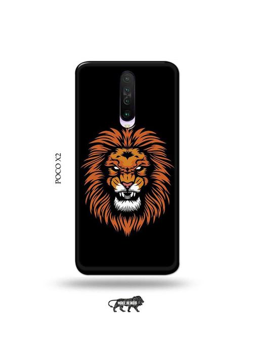 tweakymod designer printed hard case | lions back cover compatible with poco x2 - 19078765 - Very Small Image - 1