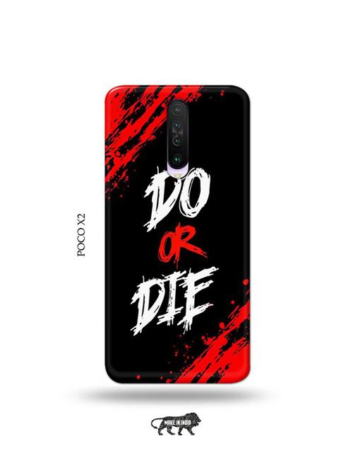 tweakymod designer printed hard case | do or die back cover compatible with poco x2 - 19078795 - Very Small Image - 1