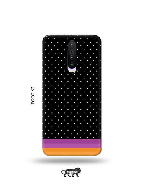 tweakymod designer printed hard case | polka dots back cover compatible with poco x2 - 19078809 - Very Small Image - 1