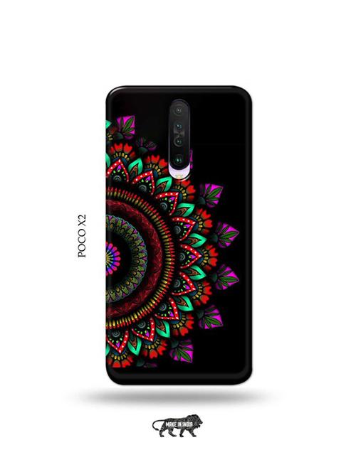 tweakymod designer printed hard case | aztec cercle back cover compatible with poco x2 - 19078821 - Very Small Image - 1