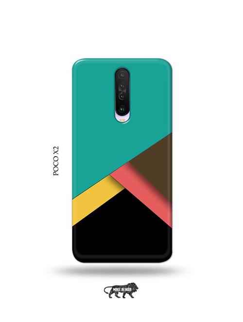 tweakymod designer printed hard case | blue strips back cover compatible with poco x2 - 19078823 - Very Small Image - 1